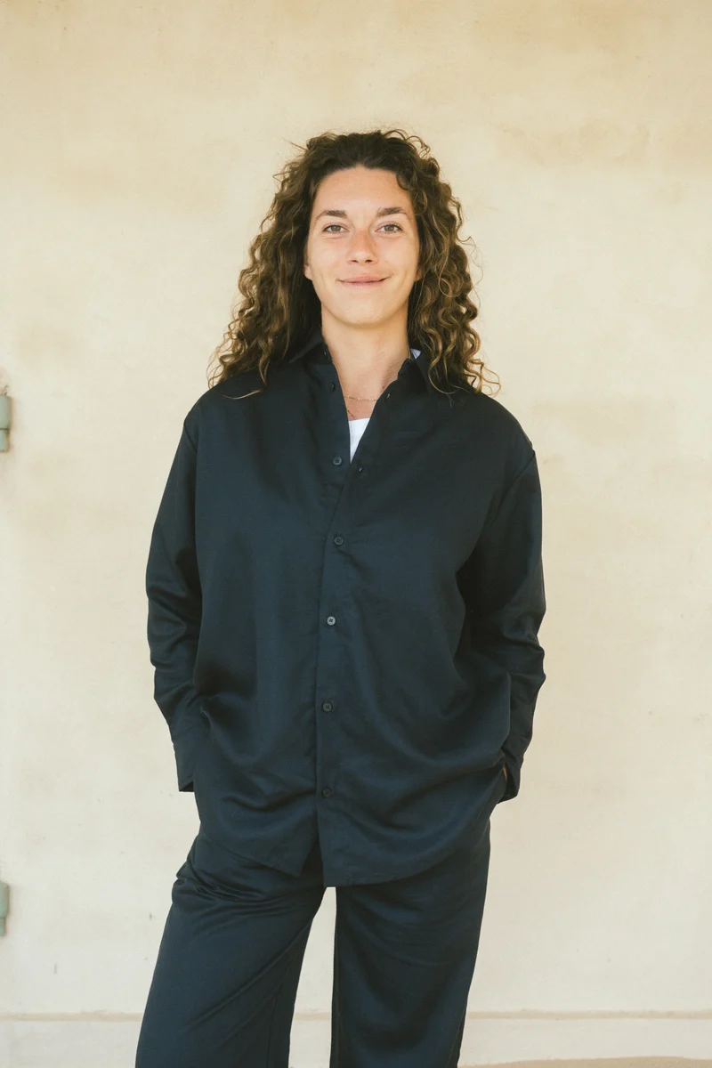 Leinen-Mix Hemd Brisa Dunkelblau