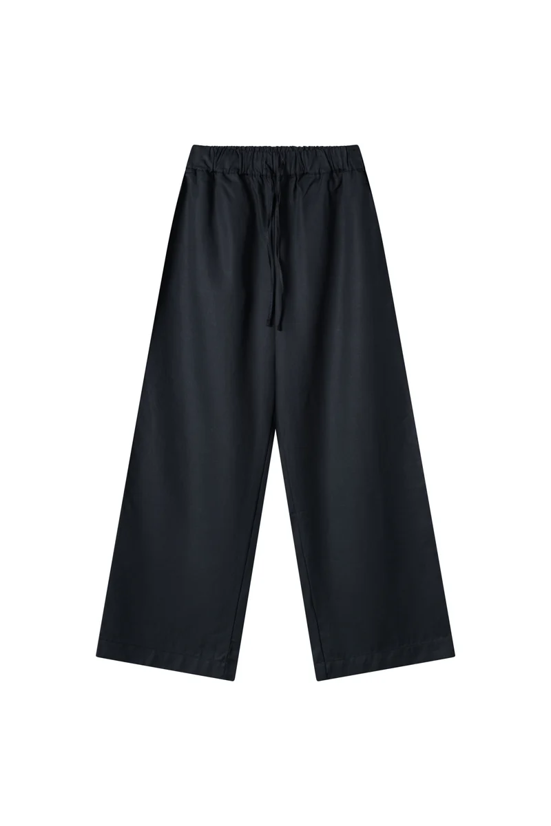Leinen-Mix Longpants Alba Dunkelblau
