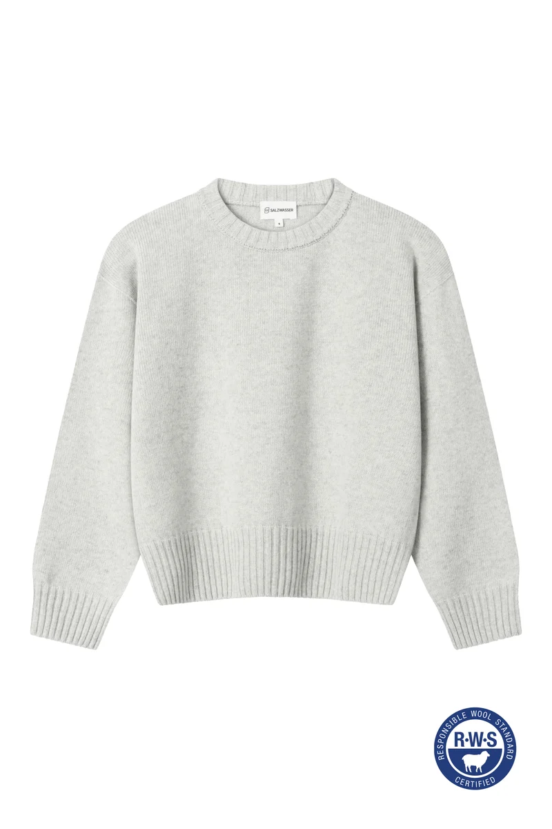Wollpullover Vale Grau-meliert