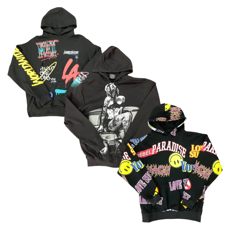 50x HIP HOP GRAPHIC SWEATSHIRTS/HOODIES