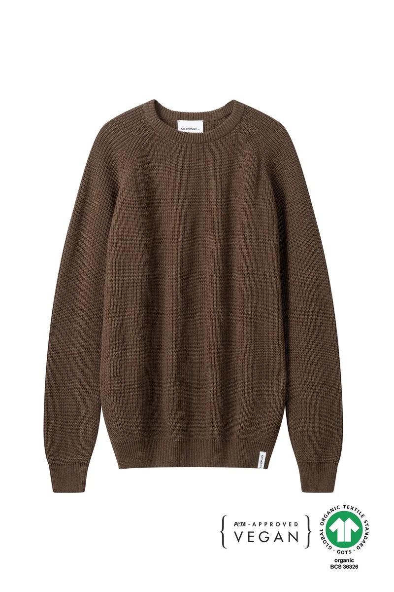 Strickpullover Rago Braun meliert