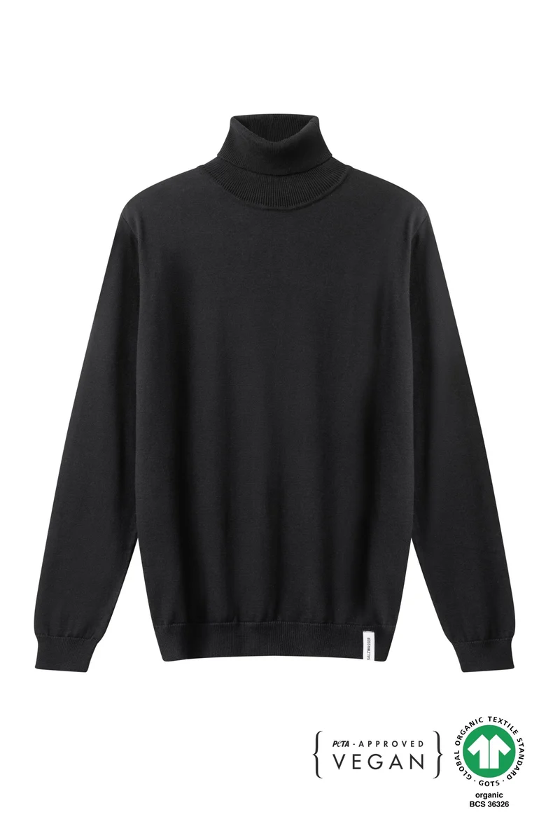 Rollkragenpullover Aaron Schwarz