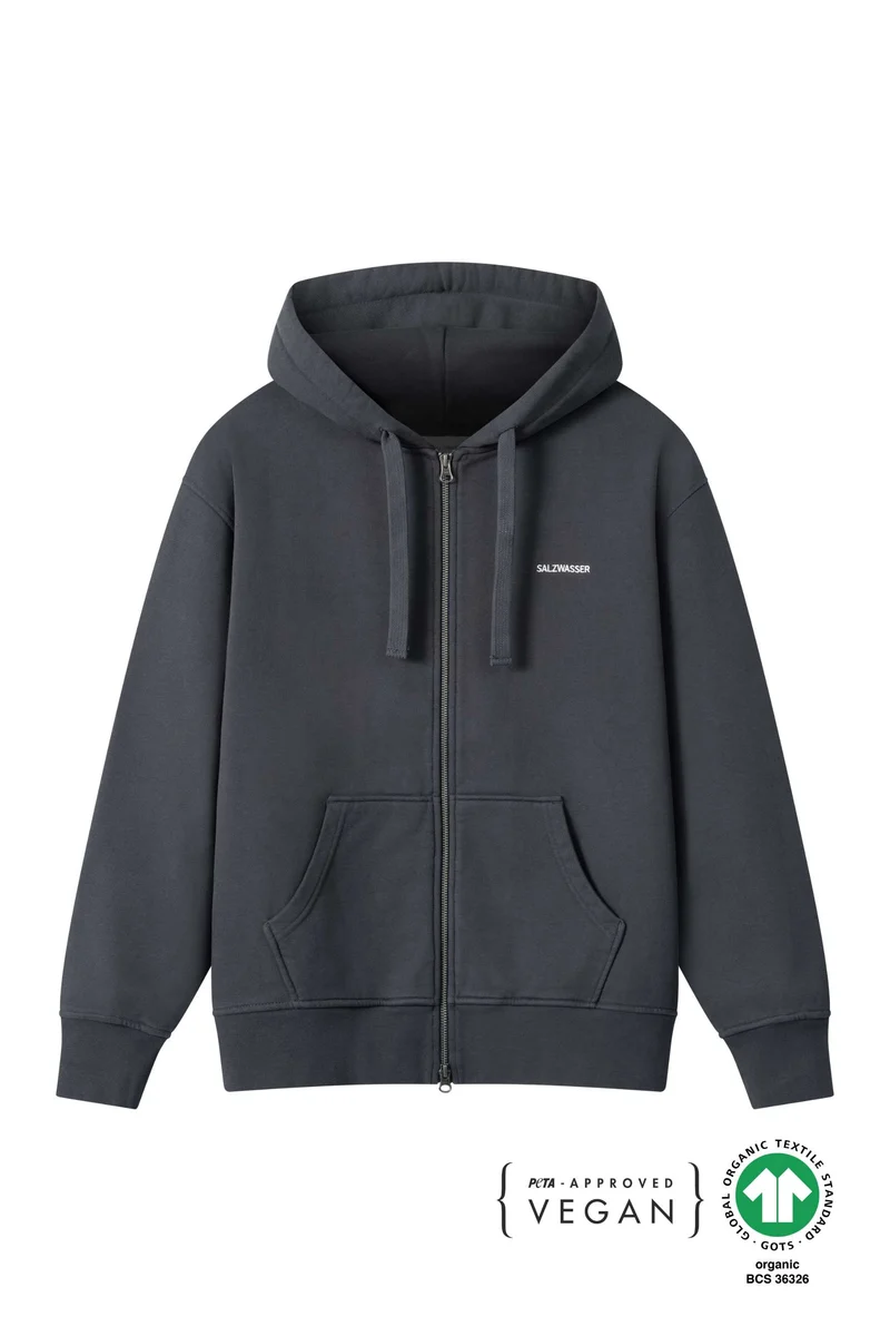 Zip-Hoodie Thy Graublau
