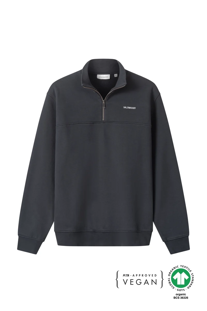 Half-Zip Sweater Knut Graublau