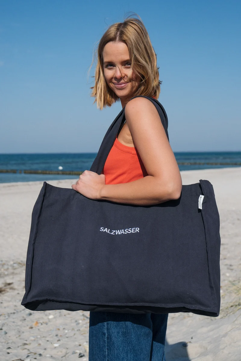Shopper-Beachbag Dunkelblau