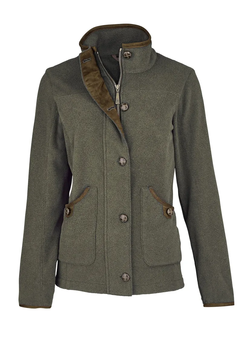 Baleno Claire, fleece jacket, mossgreen