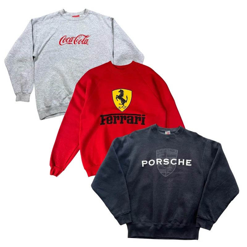 50x BRANDED PRINTED LOGO SWEATSHIRTS/HOODIES