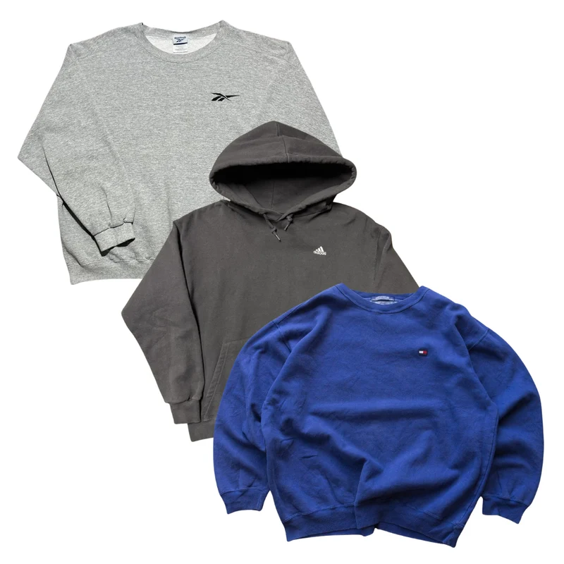 50x BRANDED SMALL LOGO SWEATSHIRTS/HOODIES