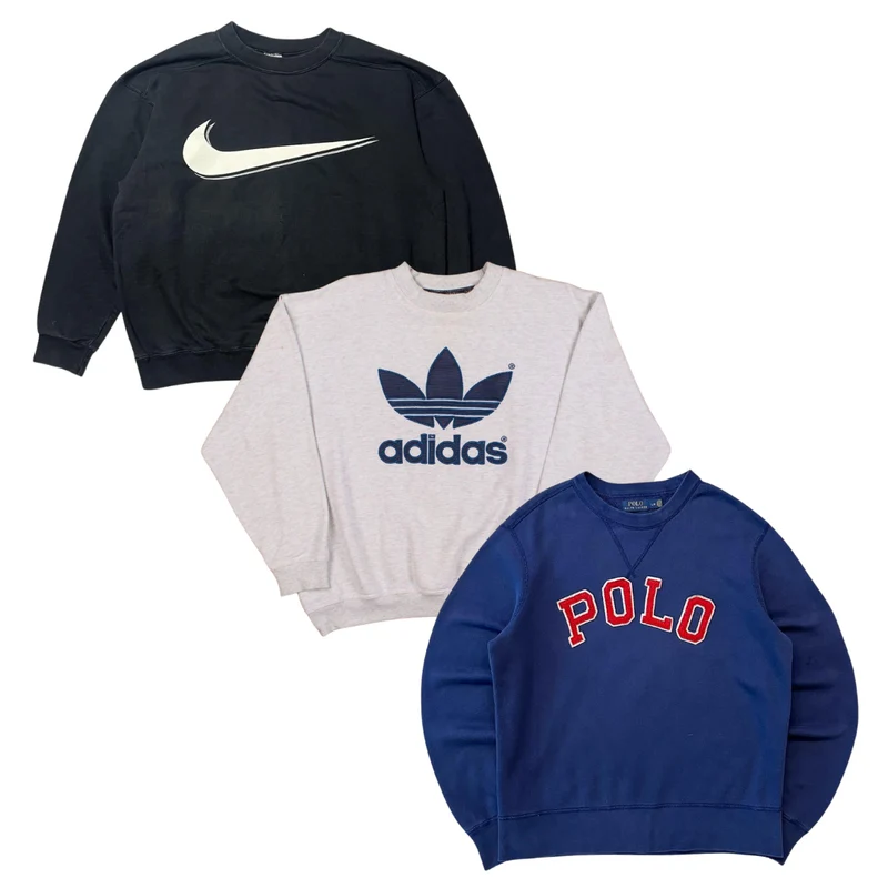 50x BRANDED BIG LOGO SWEATSHIRTS/HOODIES