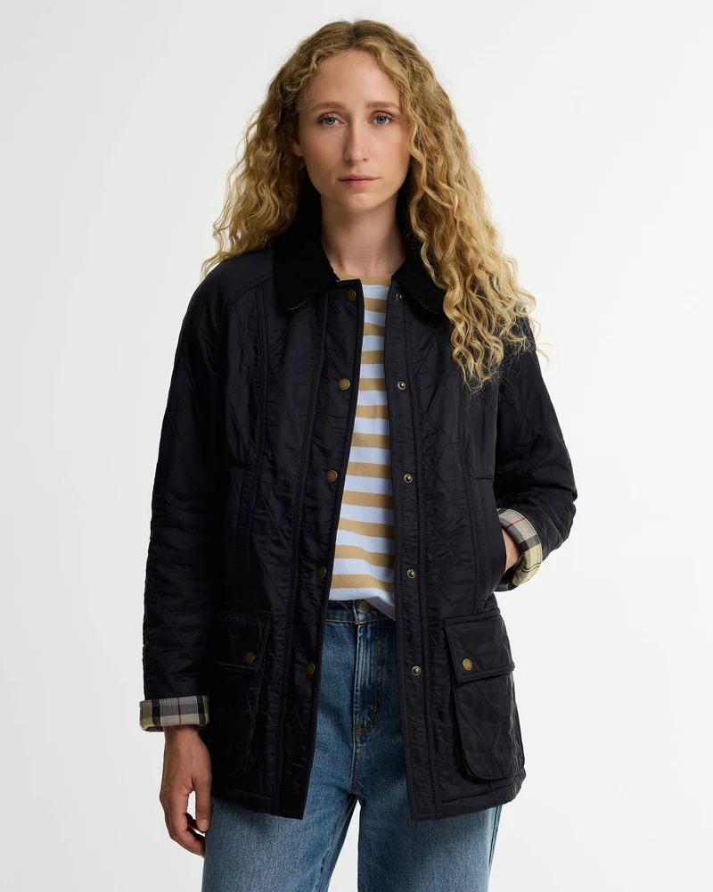 Barbour Beadnell Polar Quilt Jacket, navy