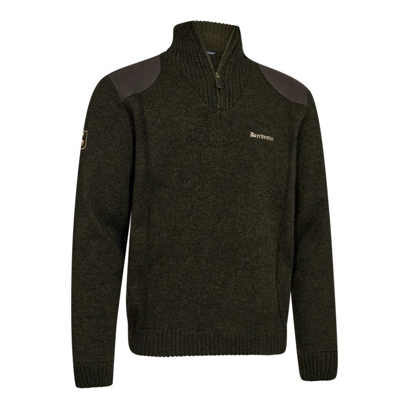 Deerhunter Finley ½-Zip Knit, ridgewood melange