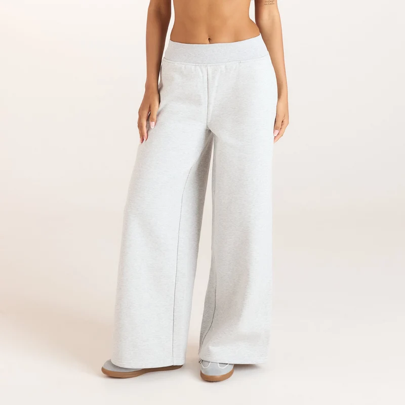 Joggingbroek met rechte pijpen - Grijs