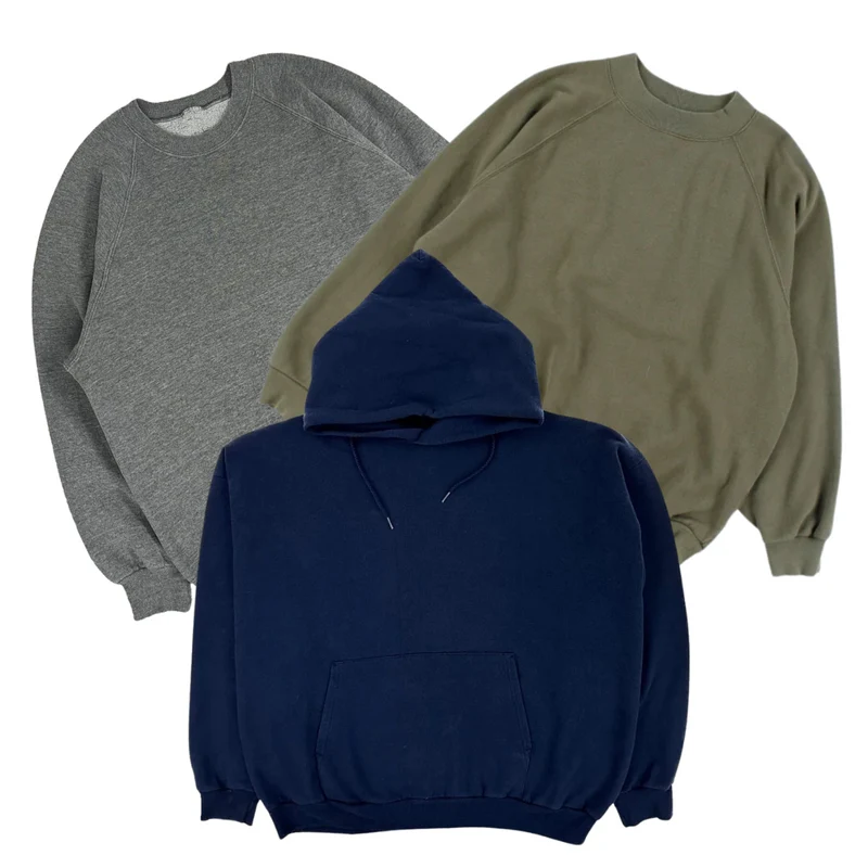 50x BLANK HOODIES/SWEATSHIRTS