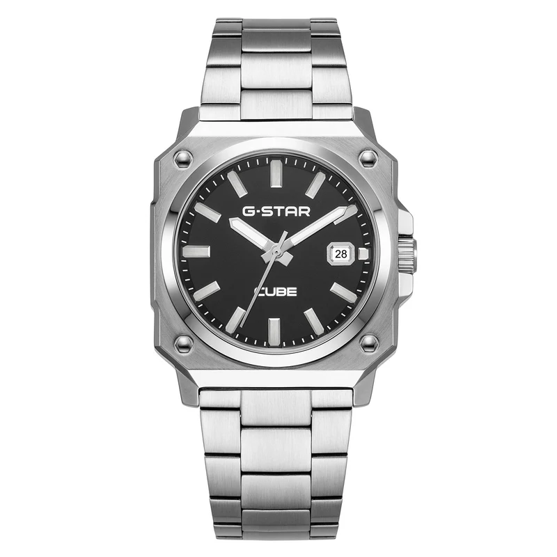 G-STAR Cube Zilverkleurig Herenhorloge GSW.508.05