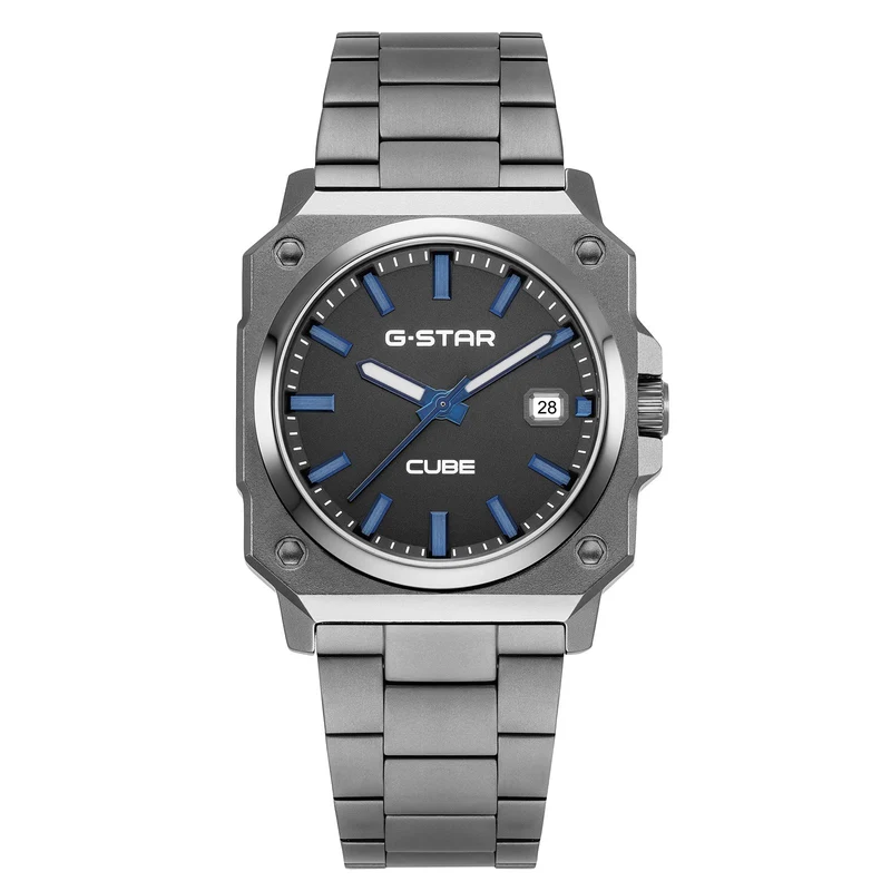 G-STAR Cube Gunkleurig Analoog Herenhorloge GSW.508.07