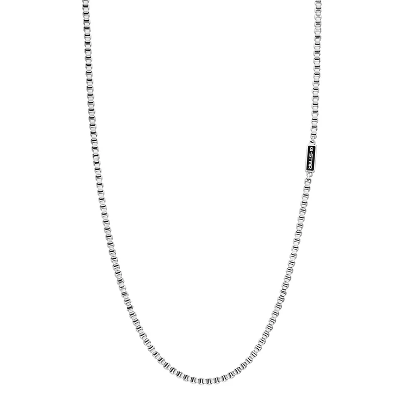 G-Star Floatcore Zilveren Box Chain Ketting GSJ.100.04