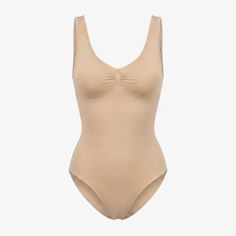 Shaping Body mit breiten Trägern | Beige
