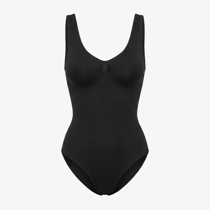 Shaping Body mit breiten Trägern | Schwarz