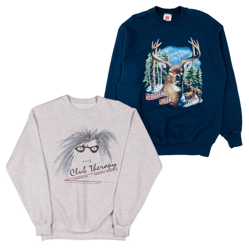 50x VINTAGE 80s 90s GRAPHIC SWEATSHIRTS