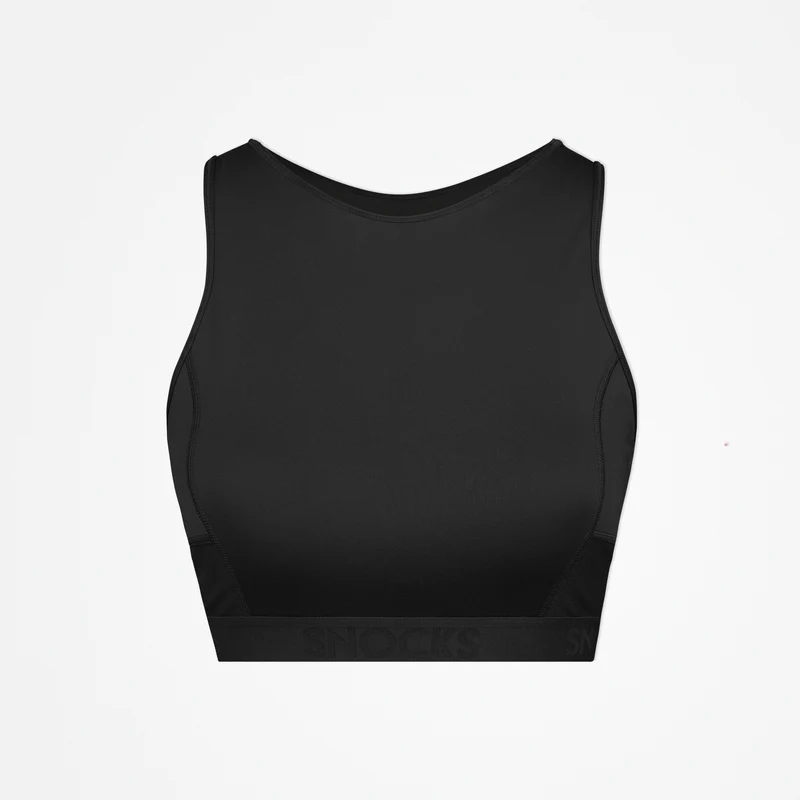 Sport-BH mit Logo | Schwarz