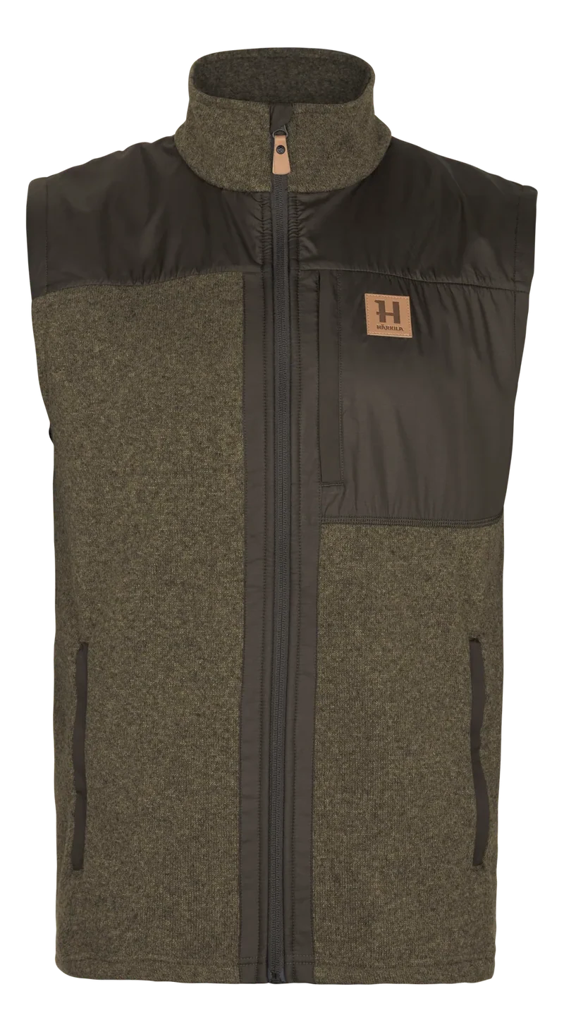 Härkila Kalix Fleece Waistcoat, willow green/shadow brown