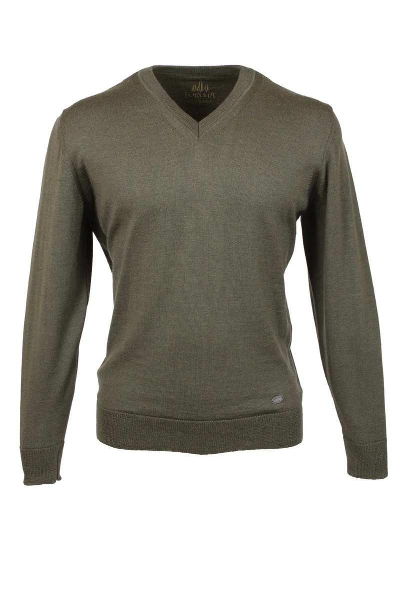 Foresta heren trui Glen, V-hals, olive