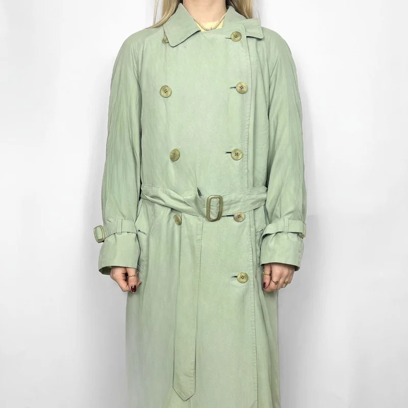 Burberry Trenchcoat mintgroen