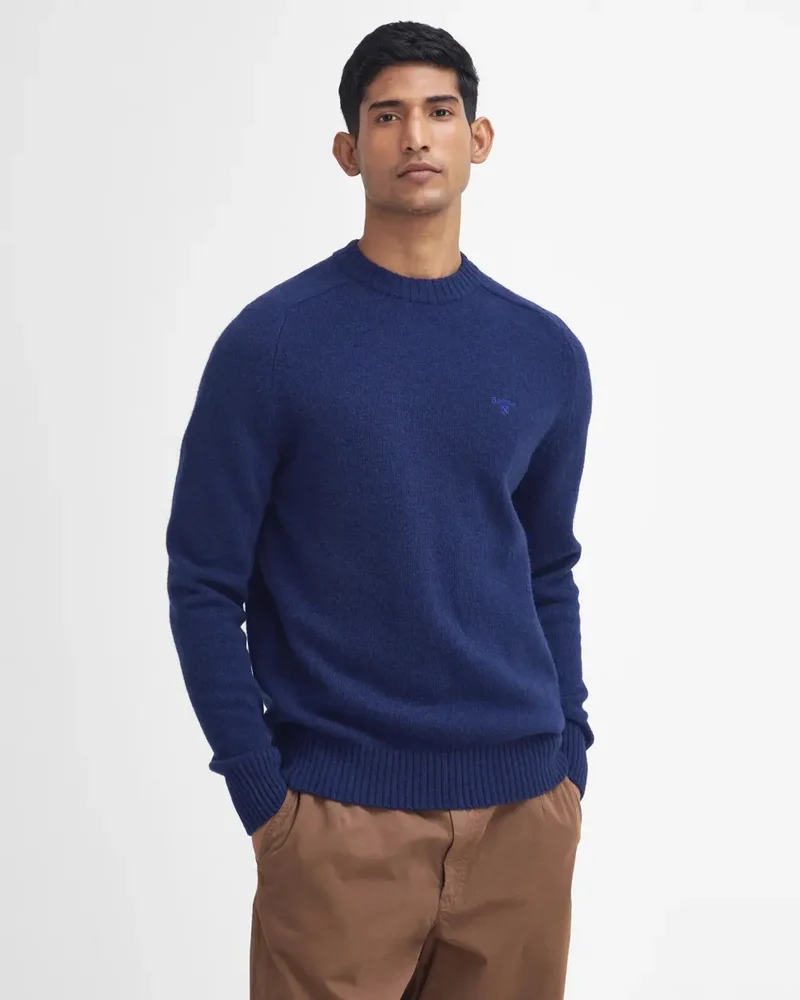 Barbour Grangetown Crew Neck Sweater, navy