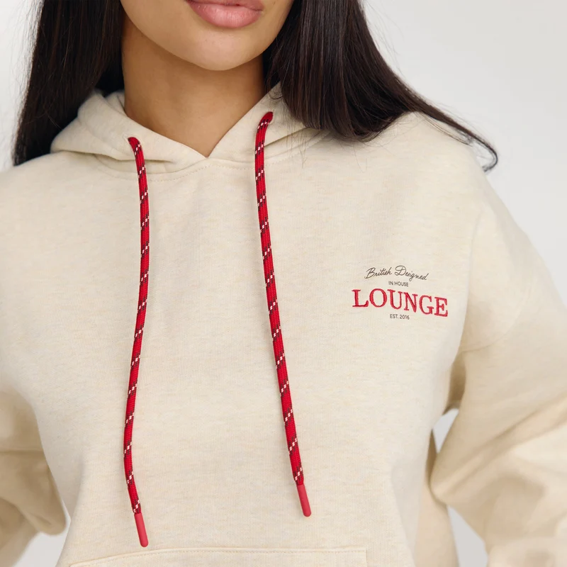 Oversized Hoodie - Havermout Marl