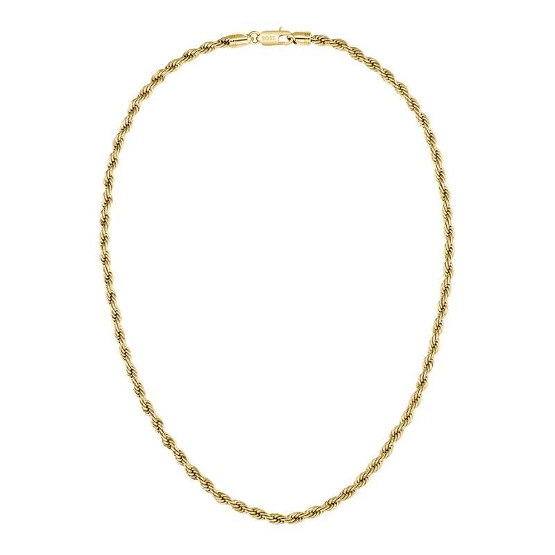 Hugo Boss Roestvrij Staal Goudkleurige Heren Ketting HBJ1580840