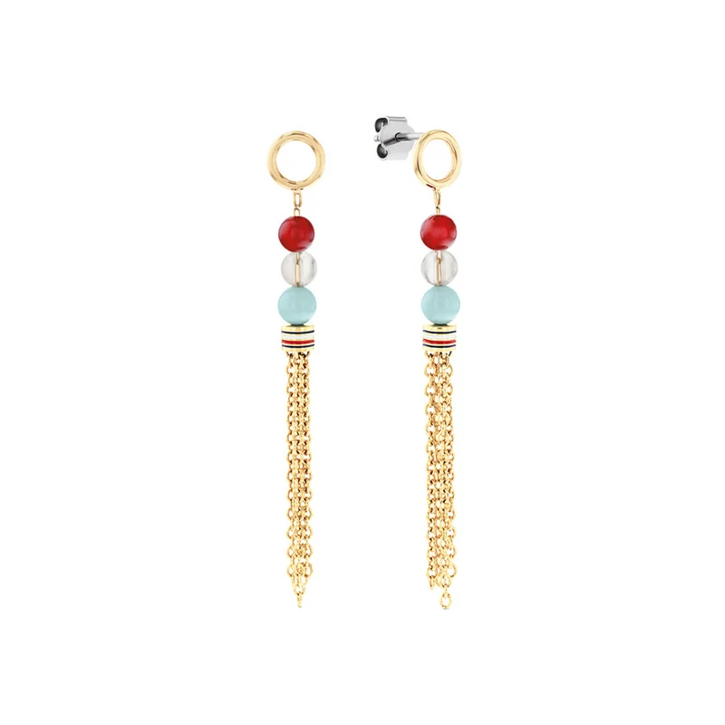 Tommy Hilfiger Roestvrij Staal Goudkleurige Dames Oorbellen TJ2781043