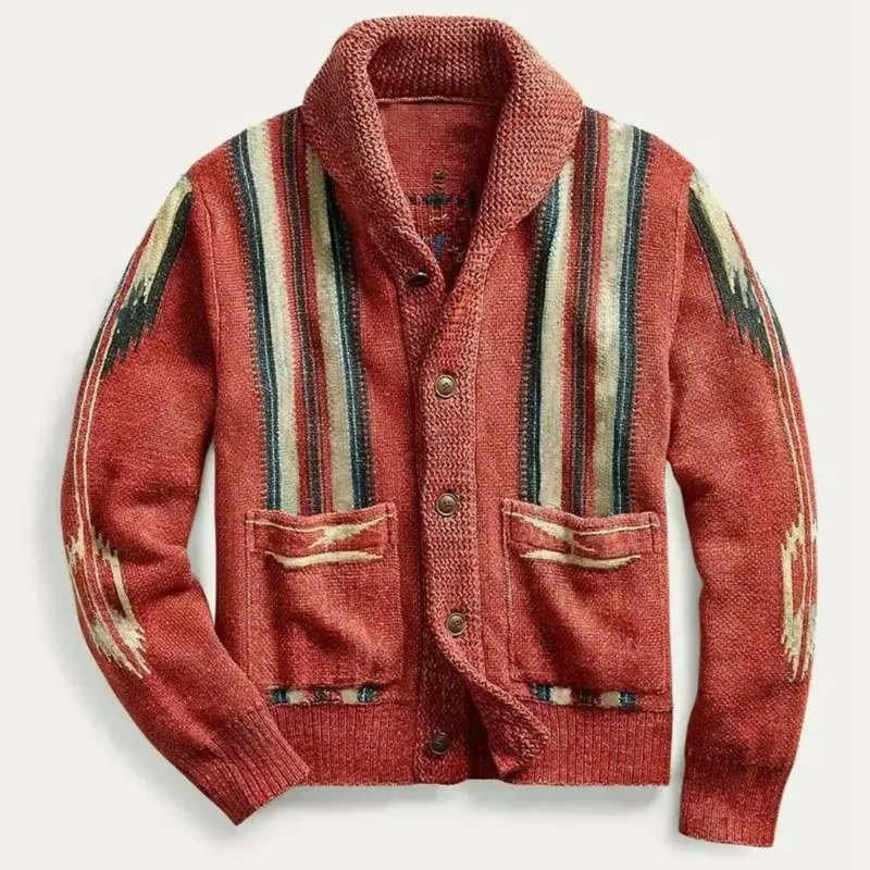 Elegant geweven wollen vest