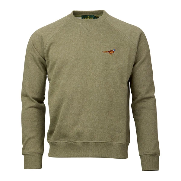 Laksen True Pheasant Logo Sweatshirt, olive melange