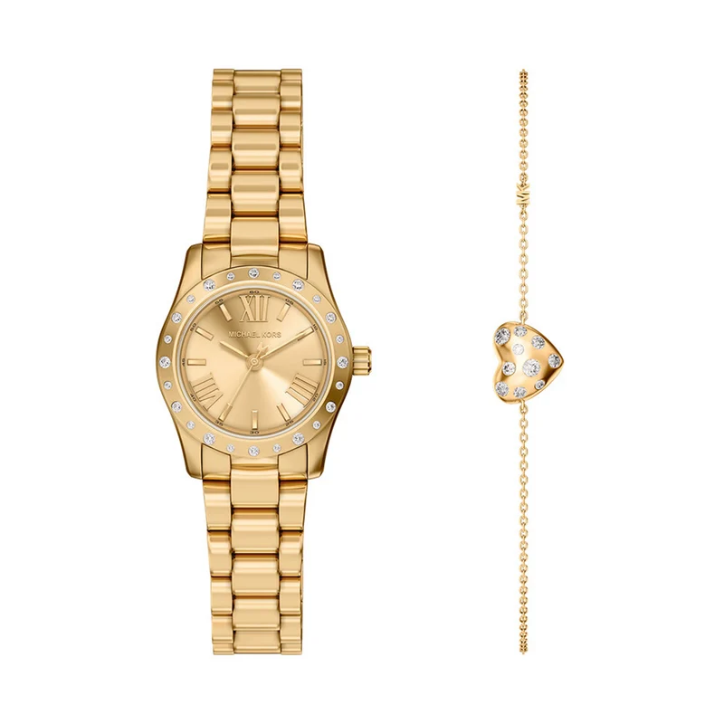 Michael Kors Lexington Goudkleurige Dames Set MK4992SET