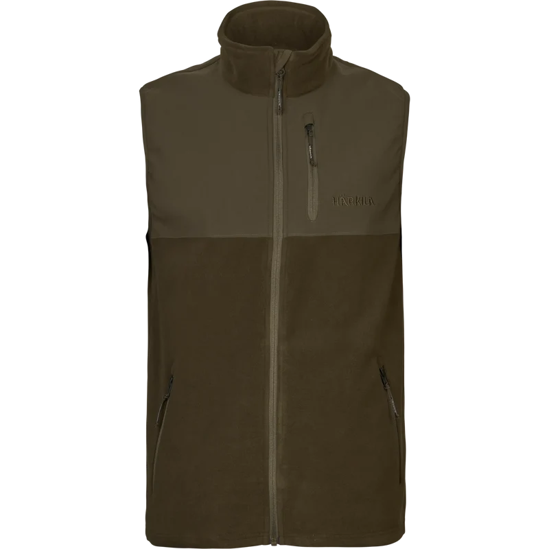 Härkila Fjell Fleece Waistcoat, hunting green/willow green