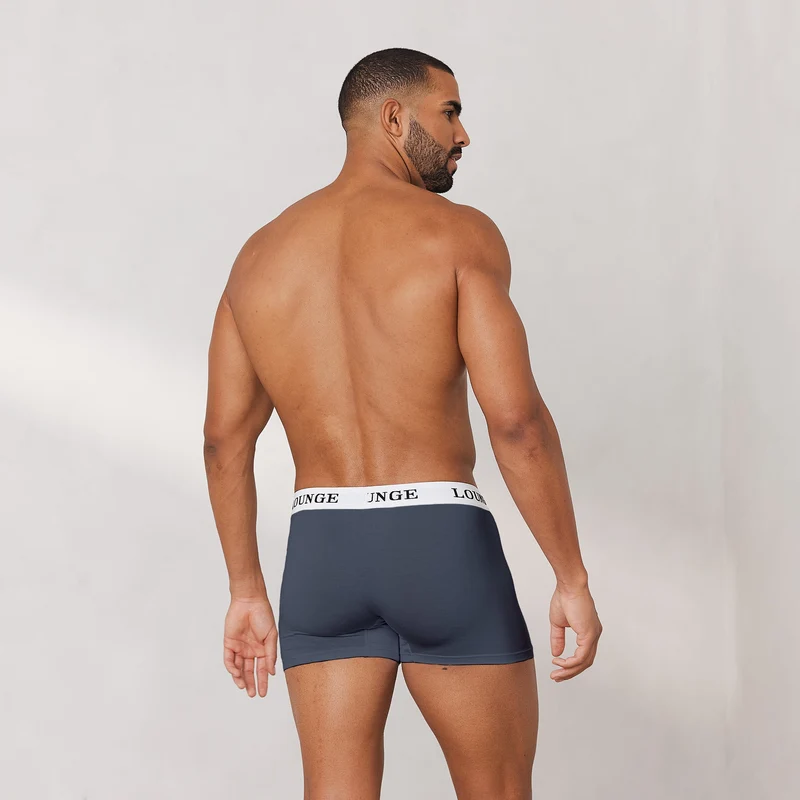 Everyday Herenboxershorts (3-Pack) - Rookblauw