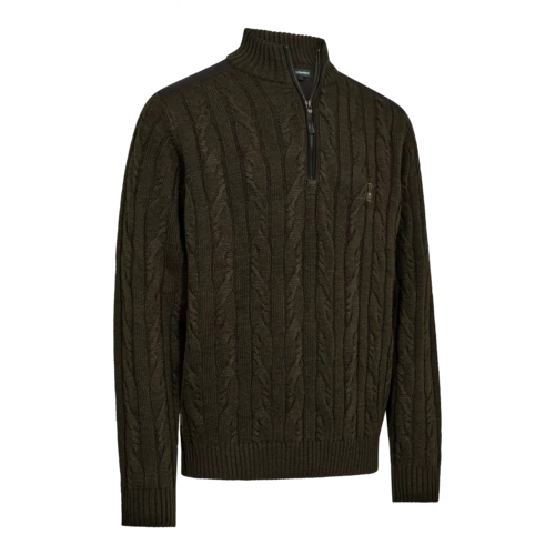 Deerhunter Randal ½-Zip Knit, art green