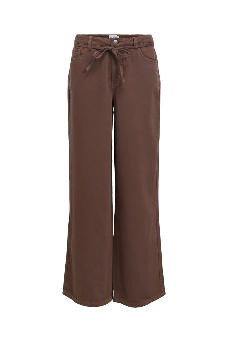 Object - Objrosie Wide Jeans - 5096864 Seal Brown