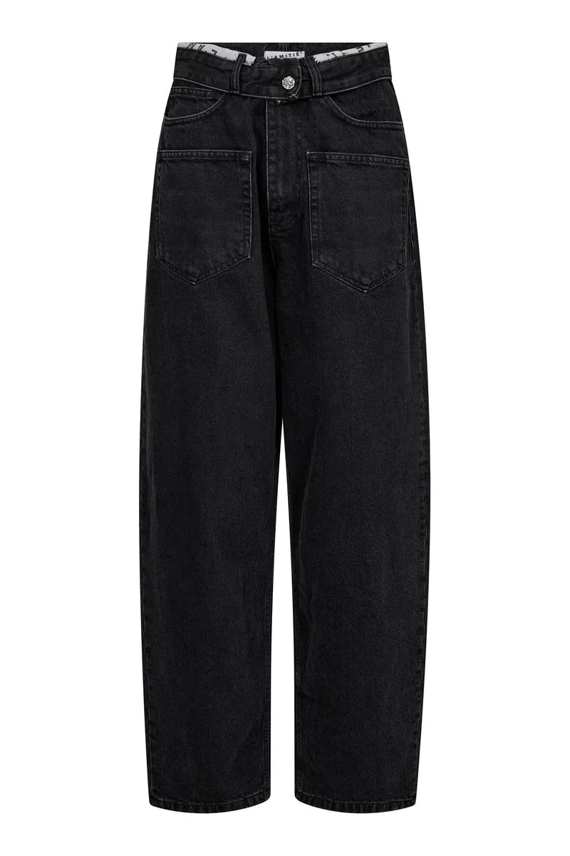 Haute L'Amitié - Flip Waist Pocket Jeans HL10695 - Black