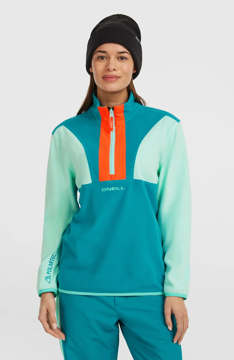 FWC'Cruz Triple Polartec® fleecetrui met halve rits | Retro Mint Colour Block