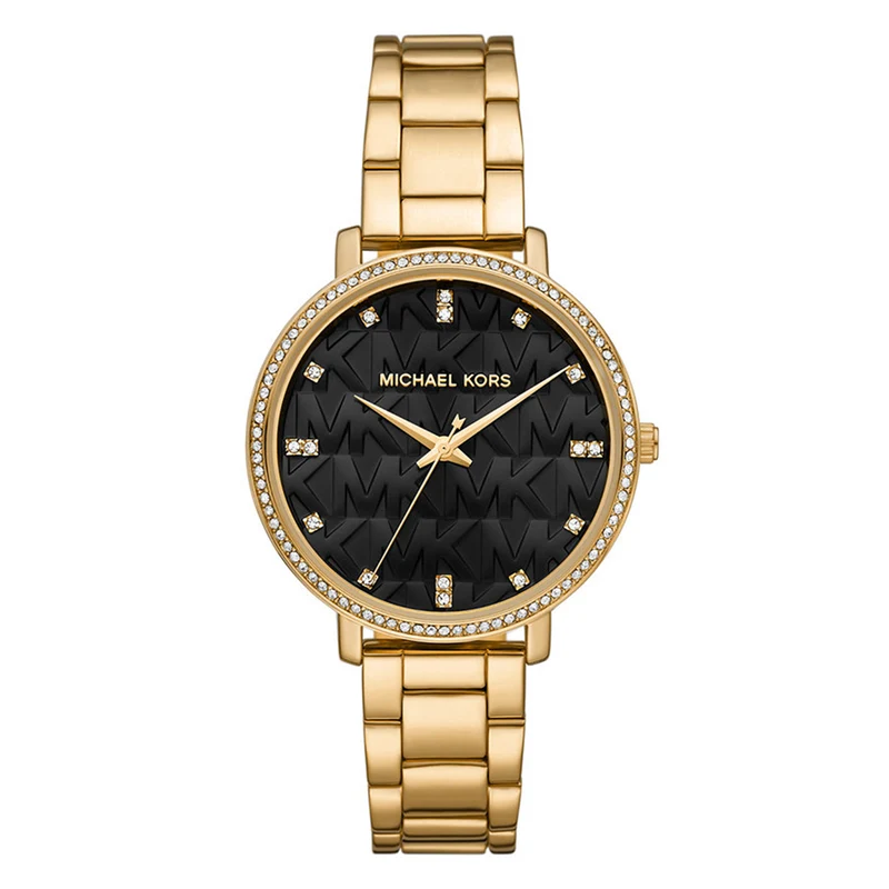 Michael Kors Pyper Gold and Black Women's Watch MK4593