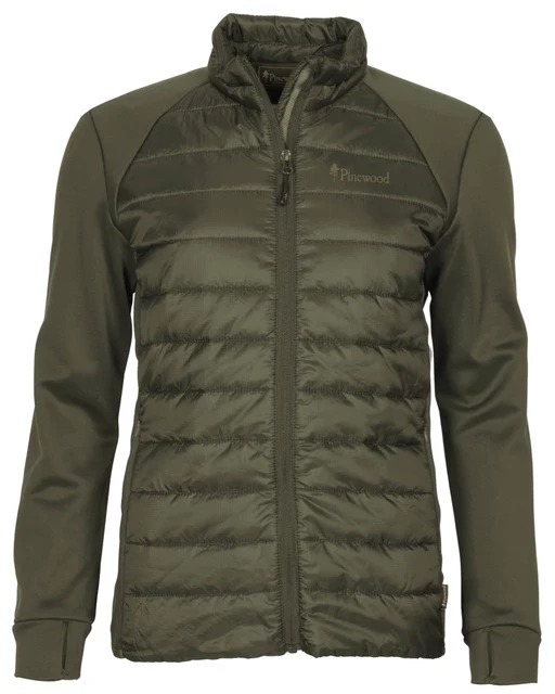Pinewood Finnveden Hybrid Power Fleece Jacket W, olive