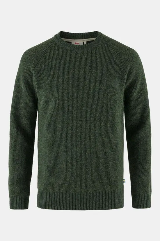 Fjällräven Övik Rib Sweater M, deep forest