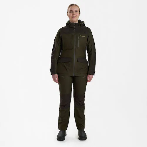 Deerhunter Lady Chasse Jacket, olive night melange