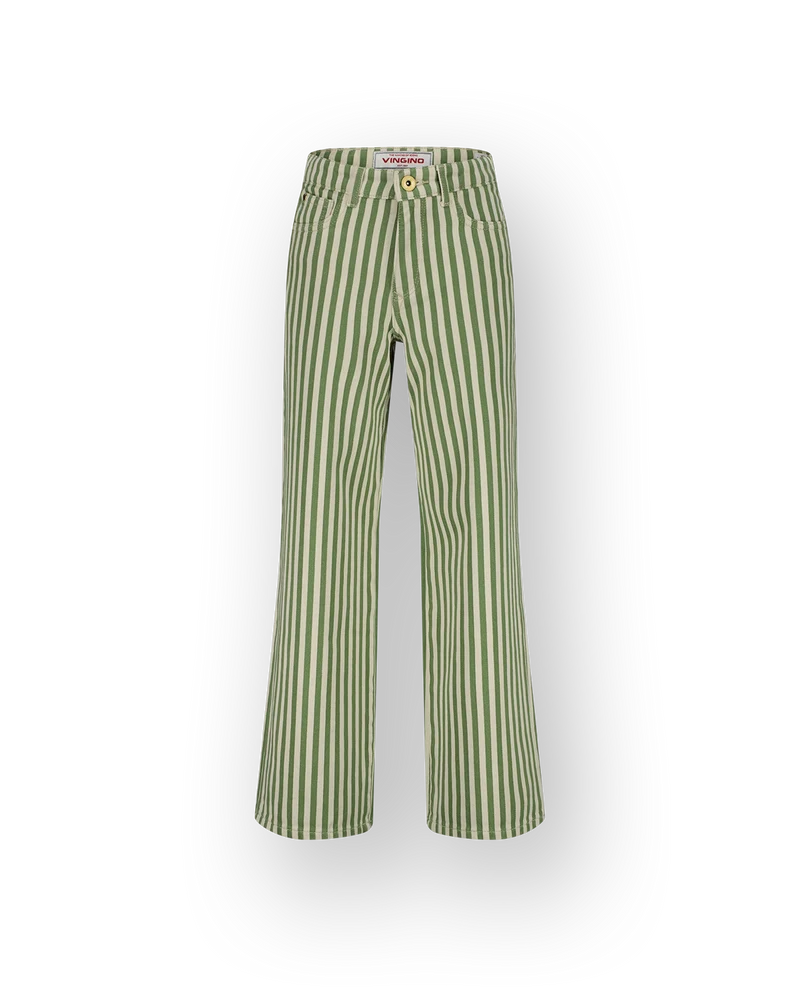 Extra Wide Leg Jeans Cassie Stripe