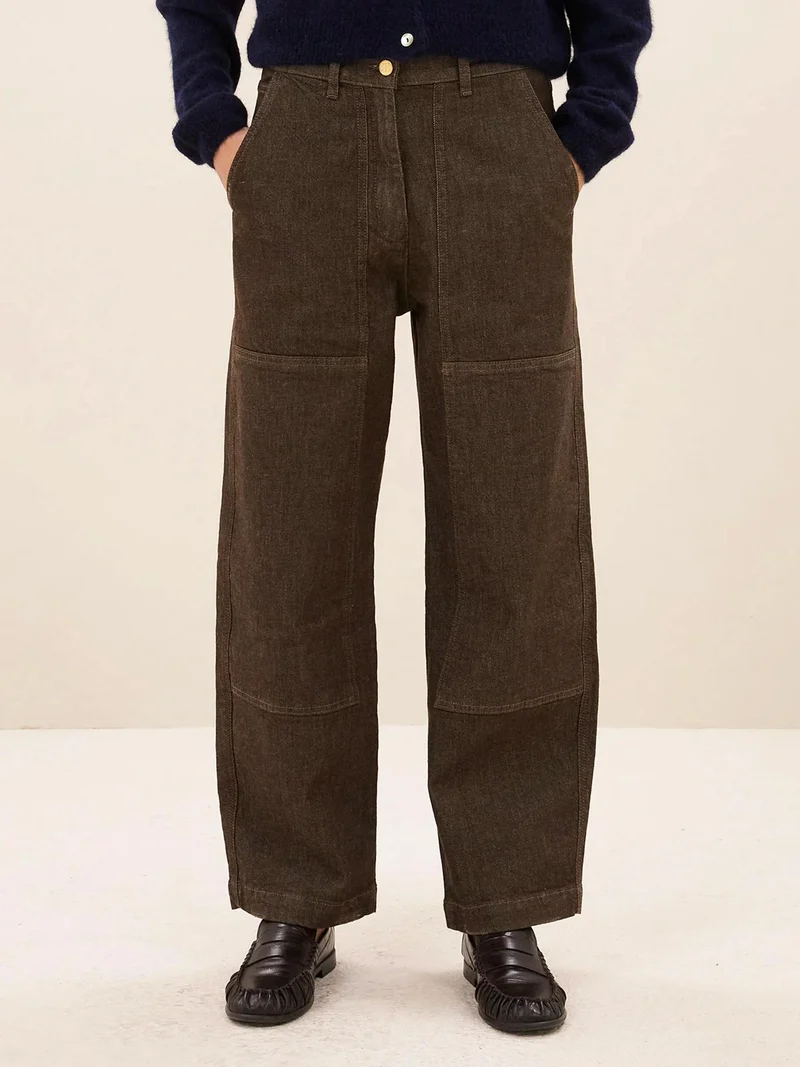 Bruine worker jeans jenna