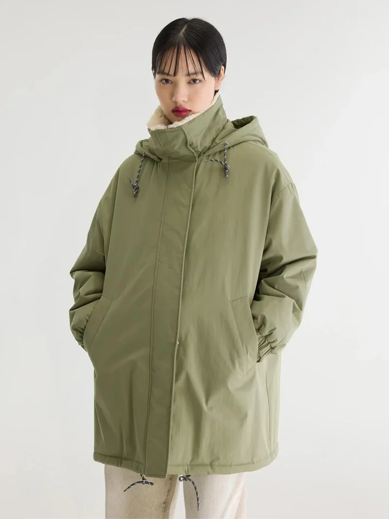 Groene parka jas jade