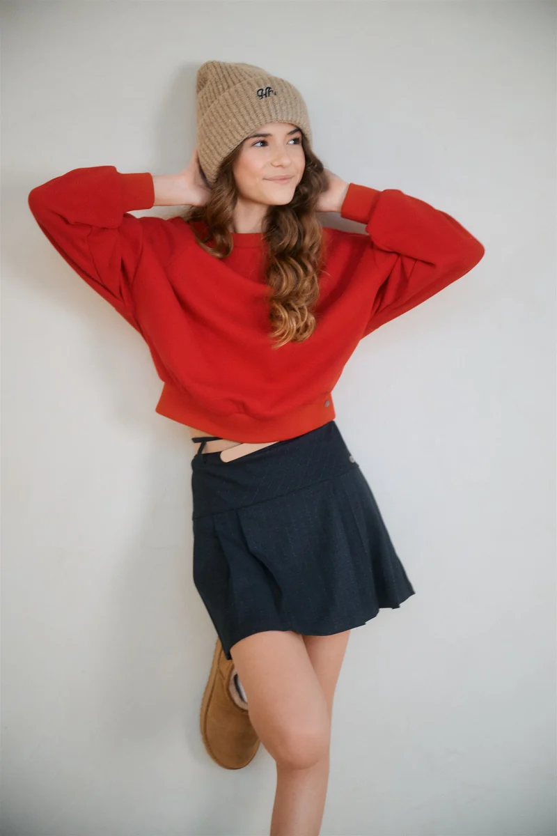 Kobell Sweater Donkerrood