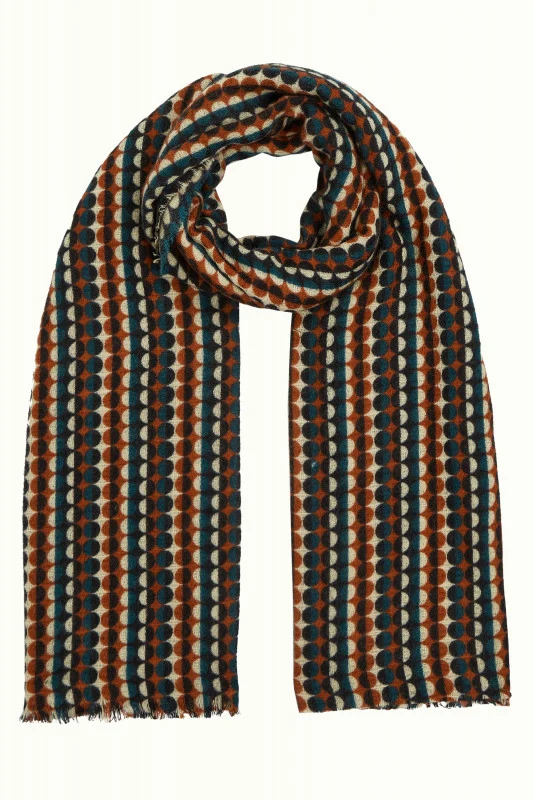 King Louie scarf Quincy spicy brown