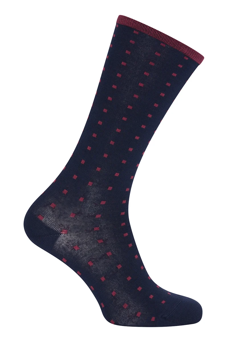 Zilch socks squares navy